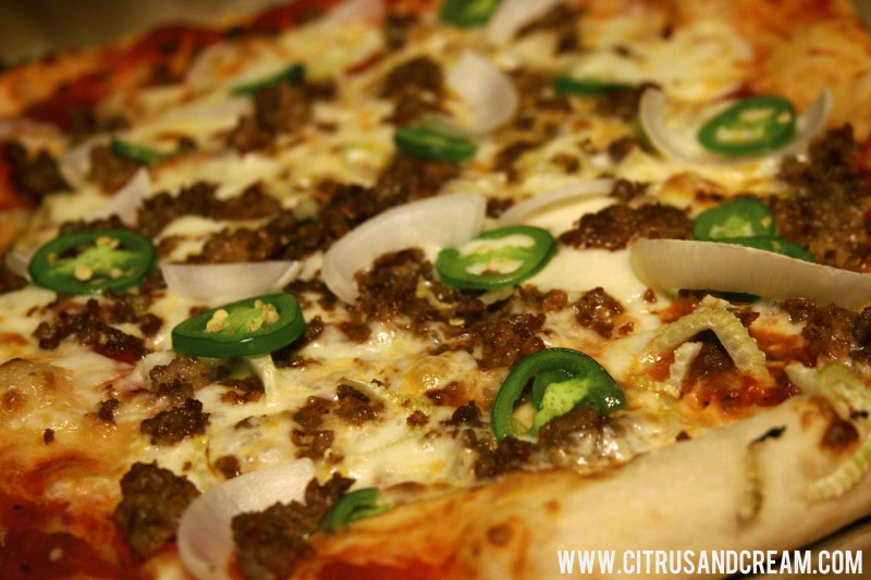 sausage and fennel pizza